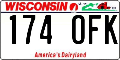 WI license plate 174OFK