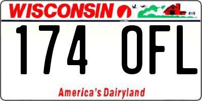 WI license plate 174OFL