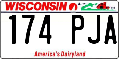 WI license plate 174PJA