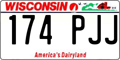 WI license plate 174PJJ