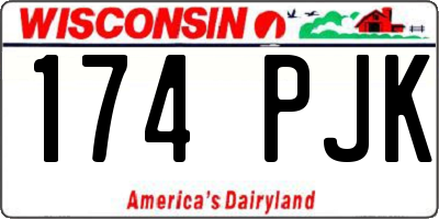 WI license plate 174PJK