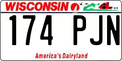 WI license plate 174PJN