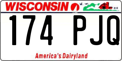 WI license plate 174PJQ