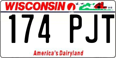 WI license plate 174PJT