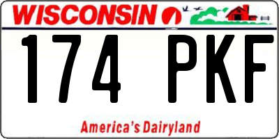 WI license plate 174PKF