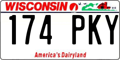 WI license plate 174PKY
