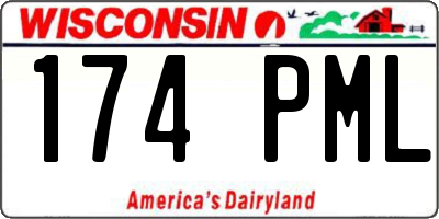WI license plate 174PML