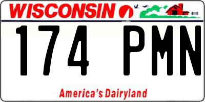 WI license plate 174PMN