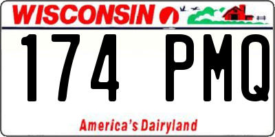 WI license plate 174PMQ