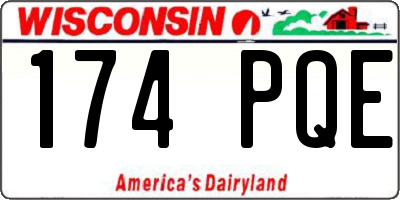 WI license plate 174PQE