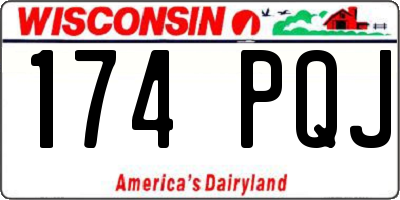 WI license plate 174PQJ