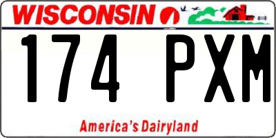 WI license plate 174PXM