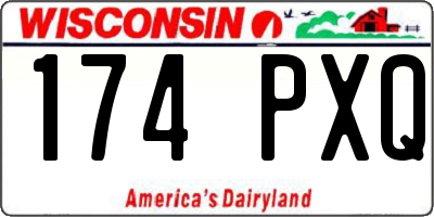 WI license plate 174PXQ