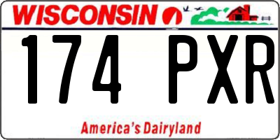 WI license plate 174PXR
