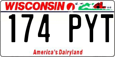 WI license plate 174PYT