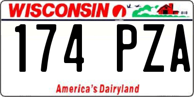 WI license plate 174PZA