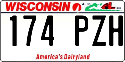 WI license plate 174PZH