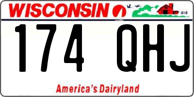 WI license plate 174QHJ