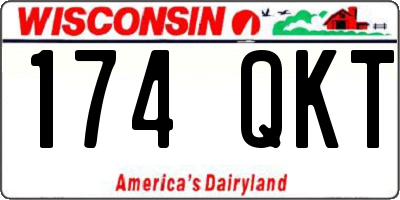 WI license plate 174QKT