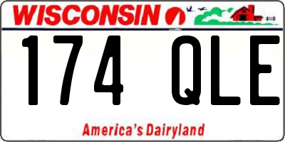 WI license plate 174QLE
