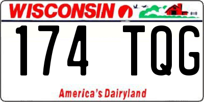WI license plate 174TQG
