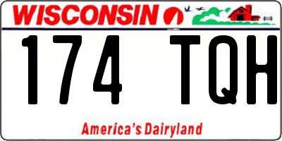 WI license plate 174TQH