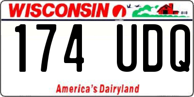 WI license plate 174UDQ