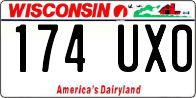 WI license plate 174UXO