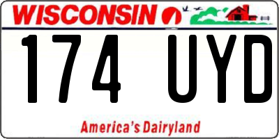 WI license plate 174UYD