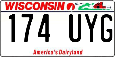 WI license plate 174UYG