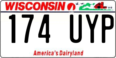 WI license plate 174UYP