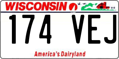 WI license plate 174VEJ