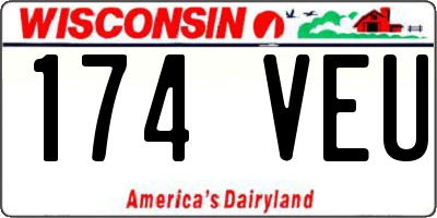 WI license plate 174VEU