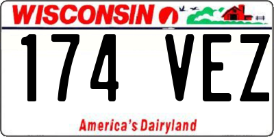 WI license plate 174VEZ