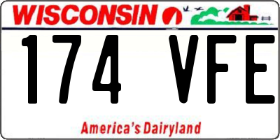 WI license plate 174VFE