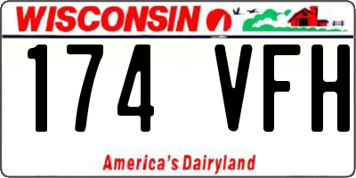 WI license plate 174VFH