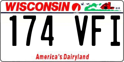 WI license plate 174VFI