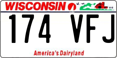 WI license plate 174VFJ