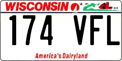 WI license plate 174VFL