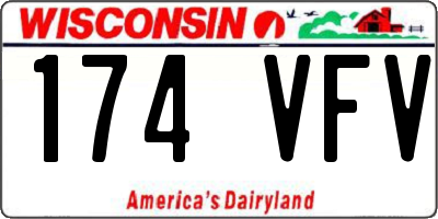 WI license plate 174VFV