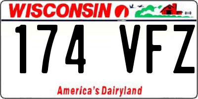 WI license plate 174VFZ