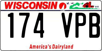 WI license plate 174VPB