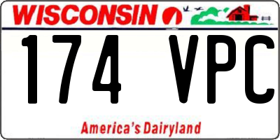 WI license plate 174VPC