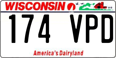 WI license plate 174VPD