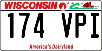 WI license plate 174VPI