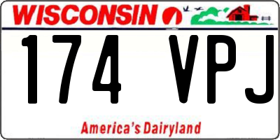 WI license plate 174VPJ