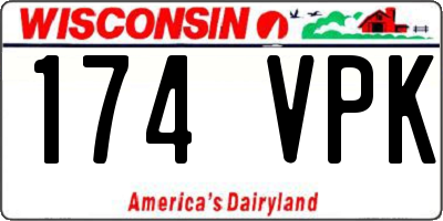 WI license plate 174VPK