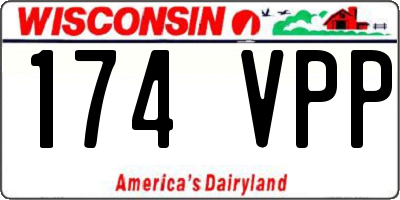 WI license plate 174VPP