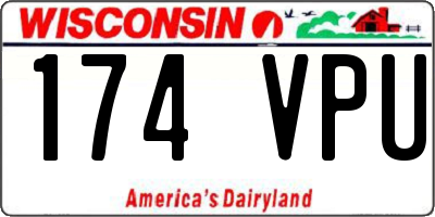 WI license plate 174VPU
