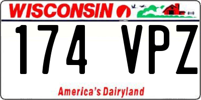 WI license plate 174VPZ